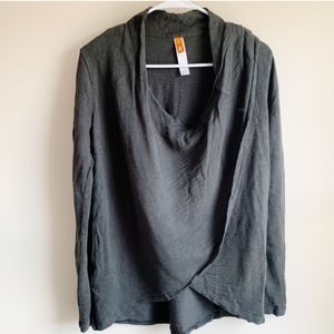 Lucy Draped Grey Sweater-MD